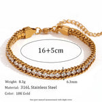 Three-Layer Woven Twisted Chain Ball Bracelet for Women view 4