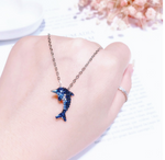 Dolphin Pendant Necklace for Women view 2
