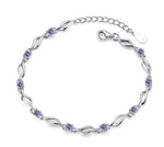 Korean Silver Plated Crystal Love Bracelet for Women view 6
